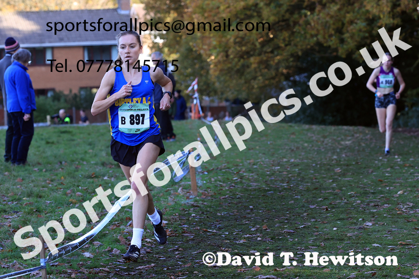 Senior Womens 2025 National Cross Country Relays, Berry Hill Park, Mansfield. Photo: David T. Hewitson/Sports for All Pics